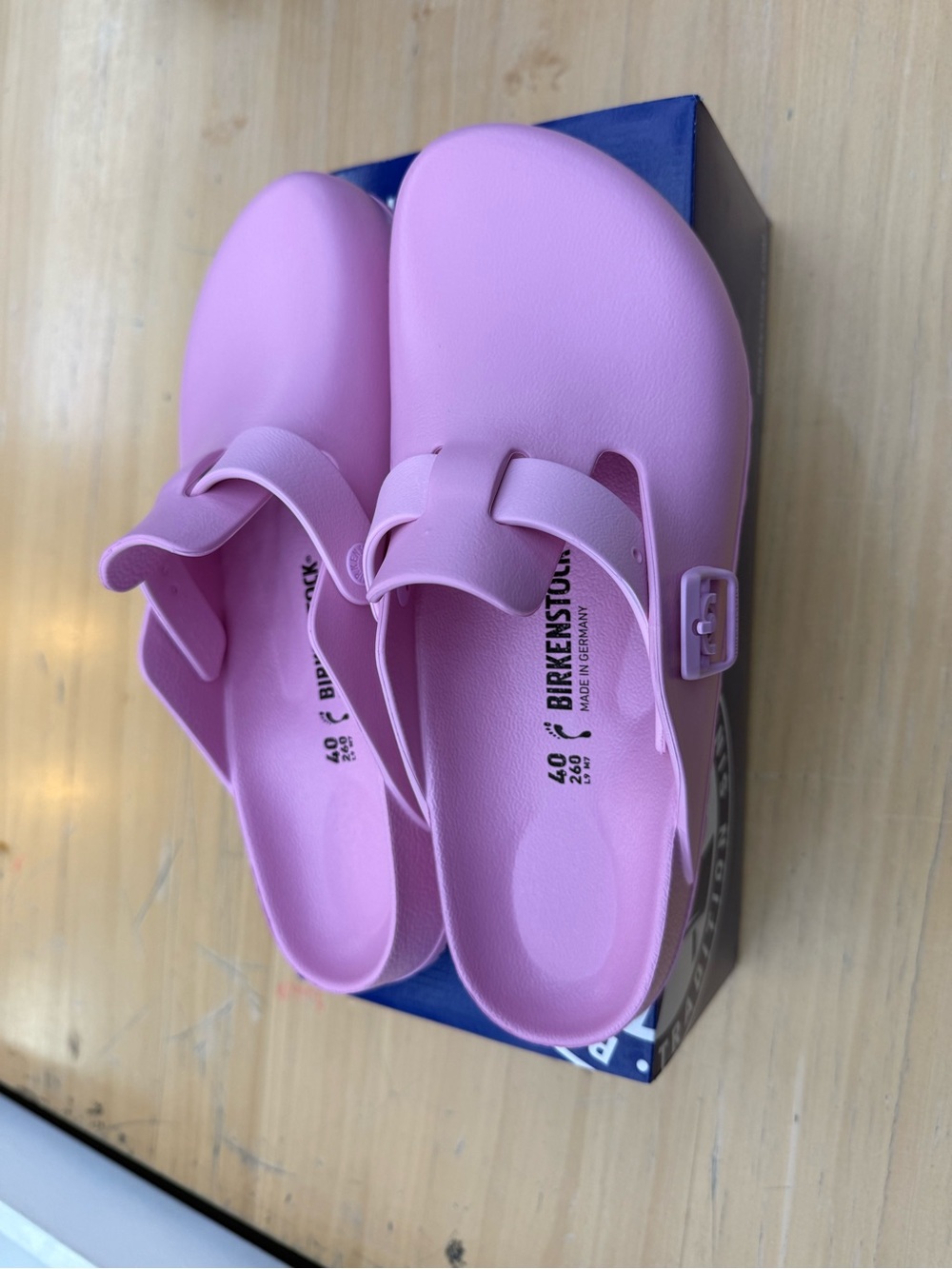 Birkenstock Boston EVA Fondant Pink Clogs Lightweight NEW